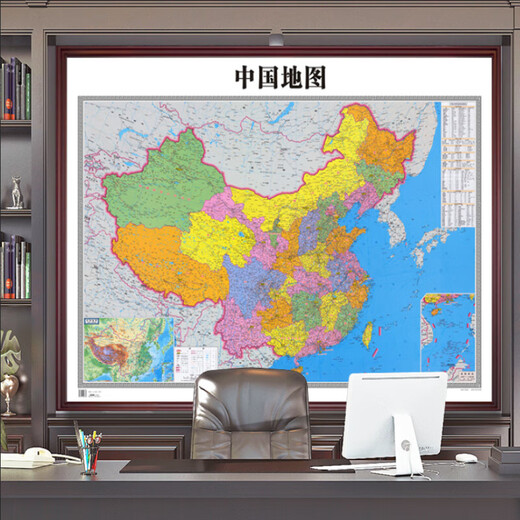 Muzi Xixing 2025 Neue Version der Welttopographie China Geographie MAP BOSS Office Hintergrundkonferenzraum Wall Wohnzimmer Dekoration [Jilin Provinzkarte] CT-3889 Plexiglas 70*50 cm hoch + solide Holzrahmen