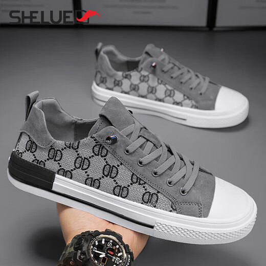 Luxus (Shelue) Marke Leinwandschuhe Herrenschuhe 2025 Frühling neu