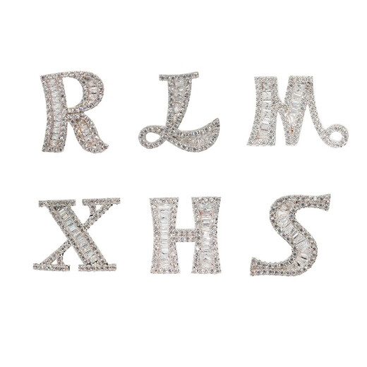 QUAMER gold store style your name personalized Korean letter brooch women's anti-exposure buckle suit pin fixed your name A