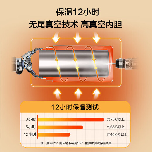 Made in Jingdong, insulation lunch box, insulation barrel, office worker, 304 stainless steel primary school student, three-layer 2L, with insulation bag