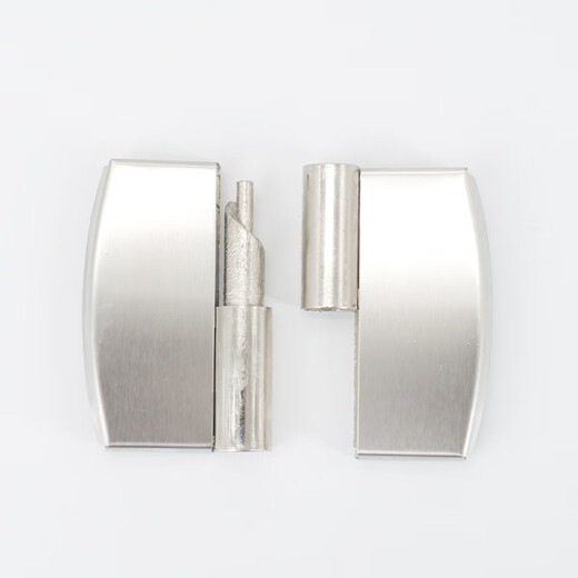 Bingyu stainless steel partition hinge public toilet self-closing door removable hinge left stainless steel cover + alloy 2 pieces BH-587