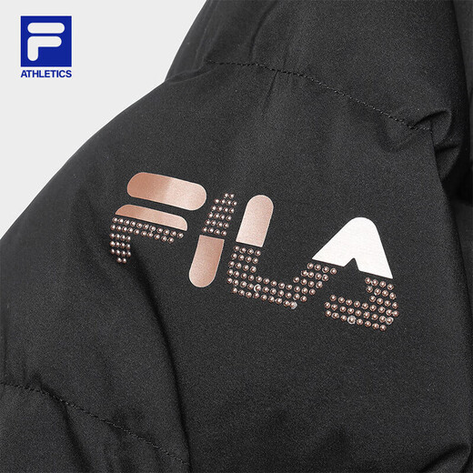 FILA official women's mid-length down jacket 2025 winter 90 goose down high-pile 740+ warm and cold-proof jacket
