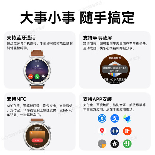 Huawei (Huawei) [Subsidio nacional 15%] Watch Gt 5 Smart Watch Sports Xuanji Sistema de detección de sangre Oxígeno Ciencias cardíacas Monitoreo de la respiración Bluetooth llamadas impermeables para hombres y mujeres emociones de 46 mm Toppa-Cordillada azul-cola con la correa trenzada [envíe una correa de cuero + película]]