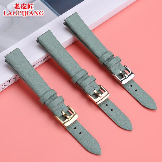 Old Coatman adaptado a Armani Women's Cowhide Strap Small Green Watch AR11149 11399 11302 1959 Pequeño reloj cuadrado Hebilla de acero verde oscuro de color verde oscuro