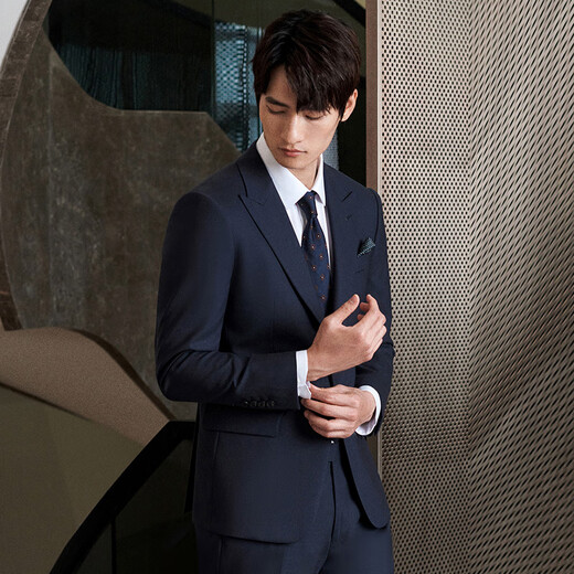 Anuncio Traje de lana de pájaro (Top) Anti-Wrainking Men's Blazer Slim Formal Wear KEBB246020U Azul 52B
