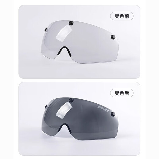 PMT Asian Version MIPS Anti-Collision-Brillen-Brillen Radsporthelm Pneumatische Harte Road Road Mountain Bike und Frauen Ausrüstung PMTK-15 MIPS+ Farbwechselbrillen-Montieren-Weiß-M-Code (geeignet für Kopfumfang 54-57cm)