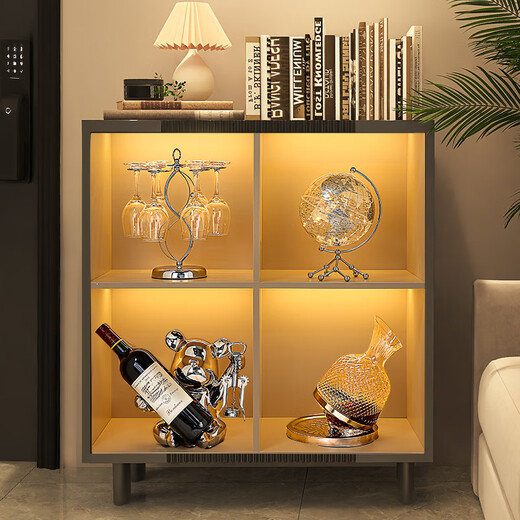 First sight of wine cabinet decorations, art, light luxury, high-end red wine rack, living room sideboard, TV cabinet, housewarming gift, violent bear wine rack + bottle opener