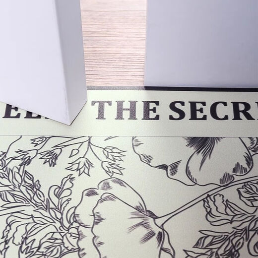 Yingzhu'er light luxury entry door floor mat, high-end foot mat, stain-resistant, no-wash PVC retro entry door mat, leather carpet cutting, medieval garden, curved 90X140CM, third generation texture leather