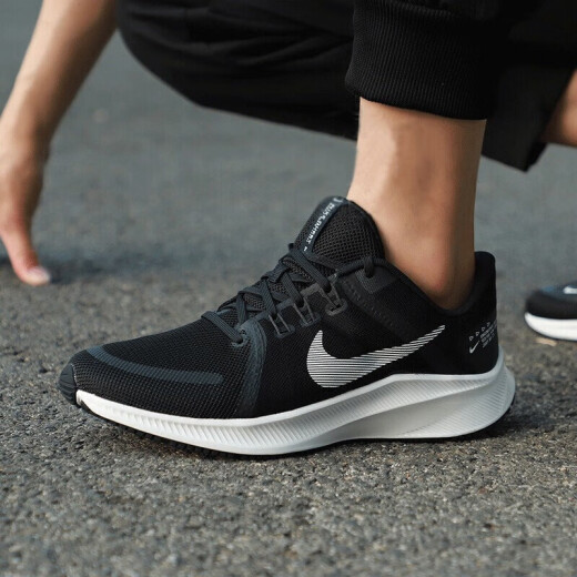 耐克（NIKE）跑步鞋男鞋2025夏季新款运动鞋RUN SWIFT 3面减震休闲鞋 DA1105-006黑色银钩 44