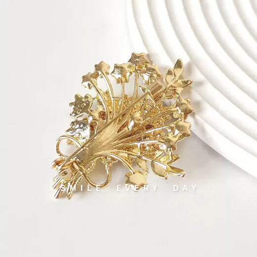 Core luxury money tree brooch for women autumn and winter high-end fashion corsage high-end light luxury suit sweater coat pin lover gift money tree brooch