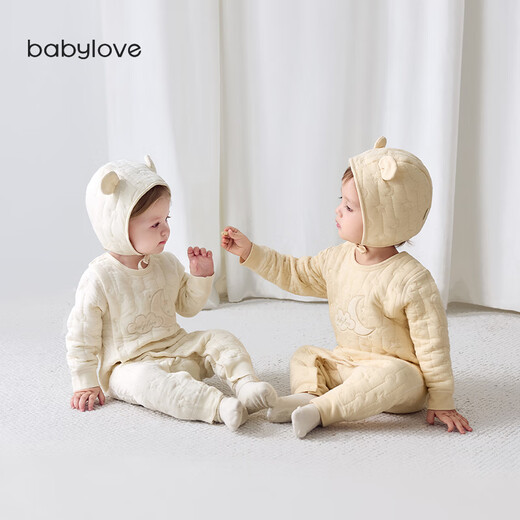 Babylove baby jumpsuit autumn and winter quilted warm clothes for boys and girls baby clothes modal romper embroidered casual wear
