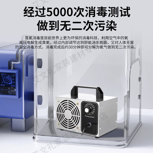 EVANLEY German ozone generator sterilizer household air purifier industrial food factory car sterilization and formaldehyde removal 12V car 10g (cigarette lighter interface)