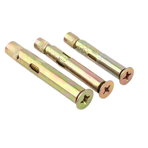 Steel workpiece, national standard countersunk head expansion screw, cross internal expansion bolt, implosion screw, Jingcang 6*80 (20 pieces)