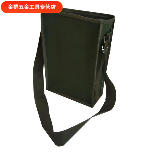 An Junsheng thickened bucket bag wear-resistant large capacity universal green crossbody single shoulder construction site universal shoulder tool bag medium length 30 width 10 height 40