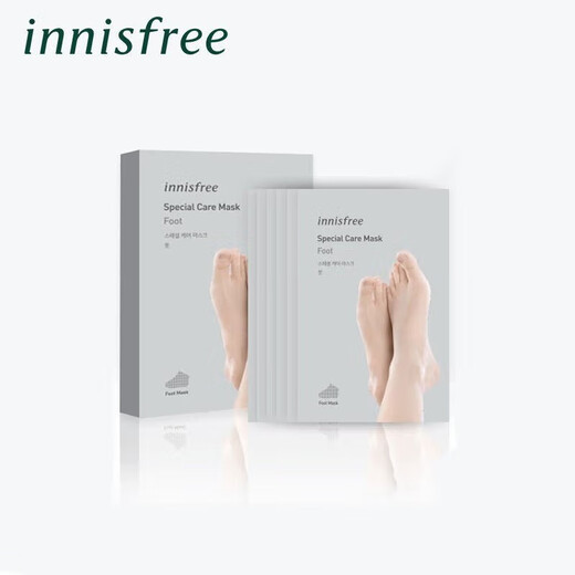 Innisfree Nourishing Foot Mask, Foot Mask, Foot Care, Exfoliation, Exfoliation, Calluses, Moisturizing, Skin Care, Foot Mask, 1 pair, 20g*6 pieces/box