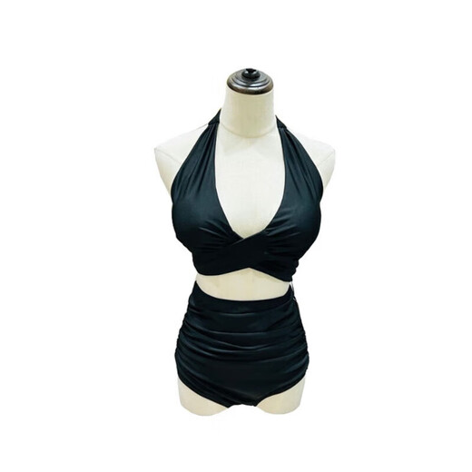 Bobinchen swimsuit women's split three-piece sexy hot girl bikini 24 new style slim-skirt hot spring swimsuit 12211 yellow L-code [recommended 100-110Jin [Jin equals 0.5 kg]]