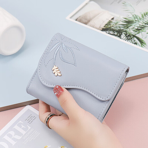 Kangourou (kangourou) Portefeuille dames 2025 Nouvelle mode brodée de boulerie à fermeture éclair brodé étudiant petit portefeuille chinois cadeau de la Saint-Valentin