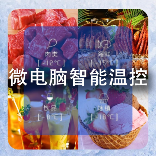 北极川冰柜商用智能温控卧式大容量冷柜家用冷藏冷冻展示柜冰箱保鲜柜雪糕柜 智能698白单温【长1.45米】约400L