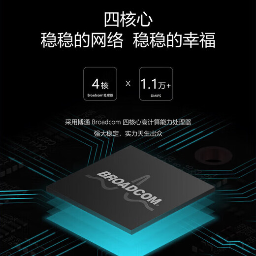 ASUS AX6600M tri-band wireless router | Lingyao distributed router | Broadcom quad-core | 2.5G port | Whole house coverage WiFi6 (black single package)