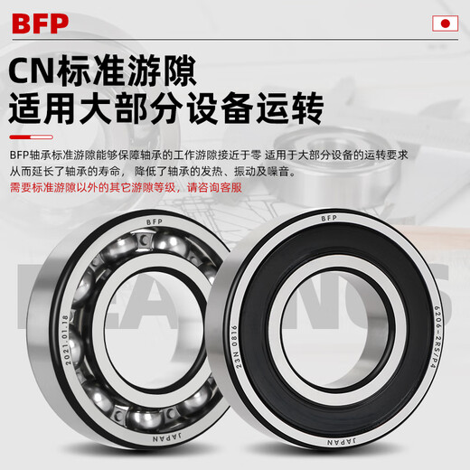 日本BFP进口轴承高速6207电机6208精密6209 6210 6211Z6212ZZ6213RS 6212-2RS胶封【P5级】60*110*22