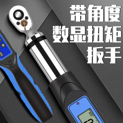 HEMUELE Hemu torque wrench with angle digital display torque preset adjustable kilogram torque wrench high precision tester HWEC2-200R with angle interchangeable head