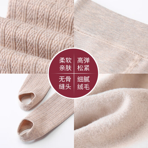 LangSha (LangSha) Children's Autumn and Winter Style Thin Wear Pantyhose Girls Plus Fleece Thick Leggings Medium Large Children's Warm Stand-Up Treaded Foots New Product 1 Pc Coffee [682 Twist Thin Wearing Fleece Style] Large Size Recommended Height 123-140CM