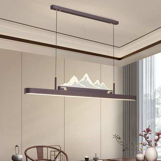 
Handisi New Chinese Restaurant Bar Chandelier Chinese Style One-Line Zen Art Mountain Tea Room Tea Table Eye Protection Lamp 9906-1m 5-Length