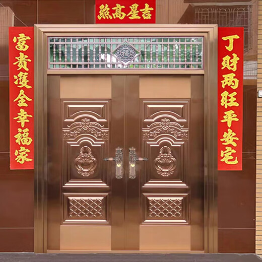 JRB家瑞堡双开大门入户门进户门别墅防盗门阳台农村自建房家用不锈钢大门 双开门款式5