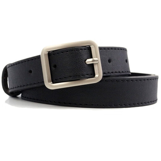 Haofanjie belt women's small belt women's thin black next day delivery trousers belt simple and versatile male student trousers decoration 1 small thin belt black