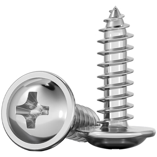 Tianzhuo Hardware 304 padded stainless steel cross round head/pan head self-tapping screws wood screws M1.4M2.3M2.6M3M3.5M4 M5*12 head 10 50 pcs