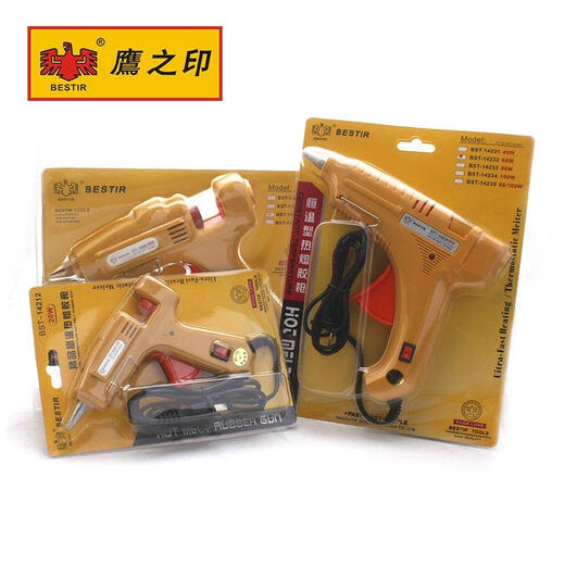 Jiujuhe es adecuado para el manual de la pistola de pegamento de la fusión eléctrica de la fusión del vidrio para la franja de silicona de la tira de silicona Glue Glue Sol Sol Sol Varilla de 7-11 mm de altura Hot Hot Pistón de pegamento 60W 14222