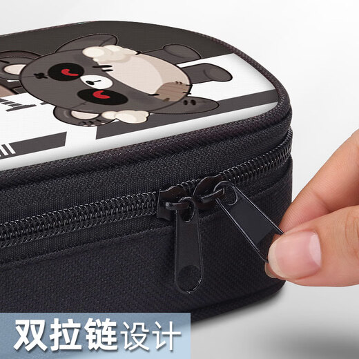 欧鲸（OUJING）蛋仔派对笔袋黄金机甲周边文具盒学生铅笔盒男生男孩子小学生初中 帆布笔袋ZW9856