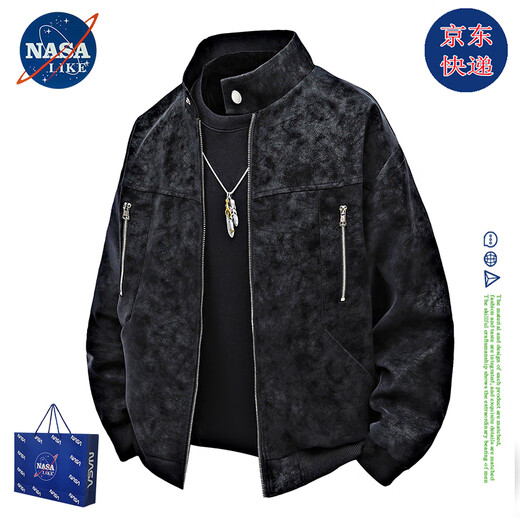 NASALIKE Official Fashion Brand American Leather Jacket Men's Autumn and Winter Large Size Loose Casual PU Motorcycle Leather Jacket Men's Velvet N98 Brown Regular 3XL (177-185cm 160-180Jin Jin equals 0.5kg)