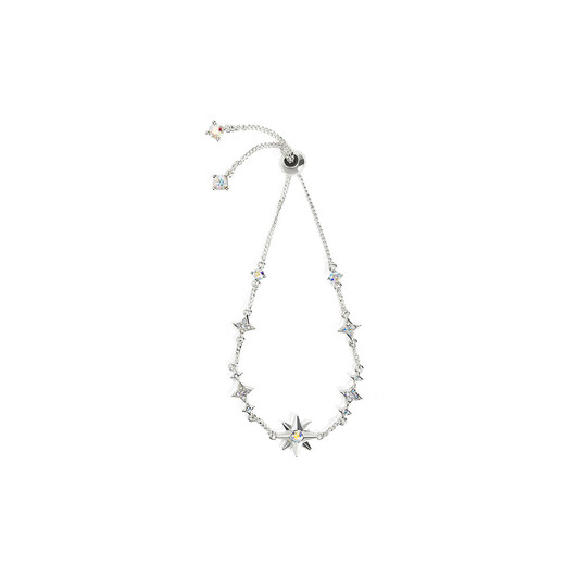 CHARLES&KEITH six-pointed star night sun star bracelet female birthday gift CK5-12120340 Silver silver 1 piece