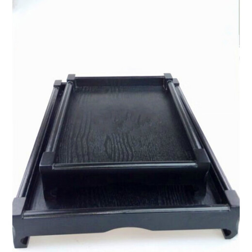 Create a golden extra large roasted whole lamb wooden plate 60*40CM roasted whole lamb wooden plate solid wood rectangular tray hotel end brown 70*50*6