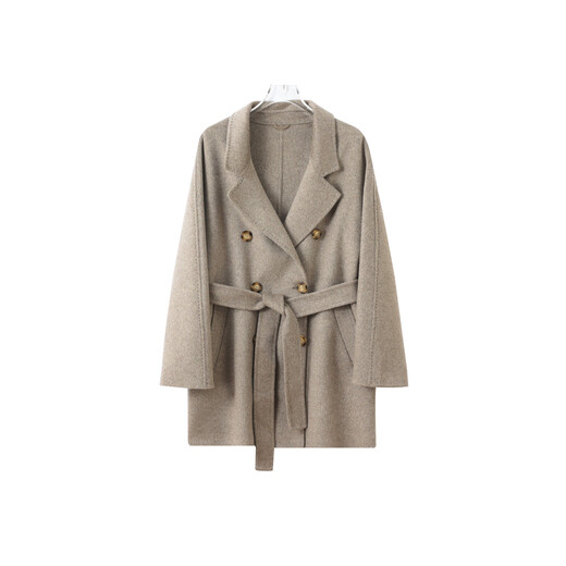 Velvet All Things and Songs Superfine 100 Wool One-Hand-Length Simple Woolen Jacket YM05 New Year Outfit Oats M 115-130Jin Jin is equal to 0.5 kg