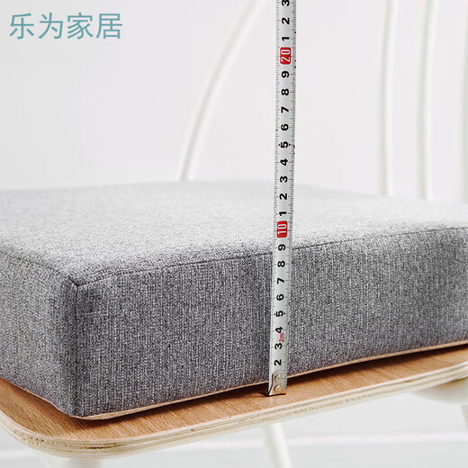 Qiaorui removable and washable four-season cotton and linen cushions high-density thickened sponge cushions office student heightening chair cushion soft coffee-square 30x30 thick 8 cm