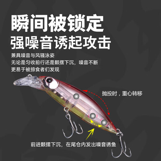 King Lua Lua Lua Bait Set Submersible Minnow long-range swing sinking freshwater cocked bass bionic bait