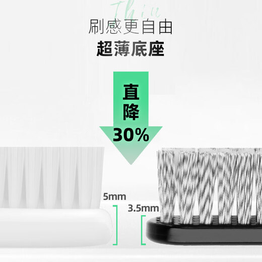 Dr.RAY men's medium-hard bristle toothbrush removes tooth stains, spiral fine cleansing whitening removes tartar, high-end medium-bristle toothbrush 2 pack