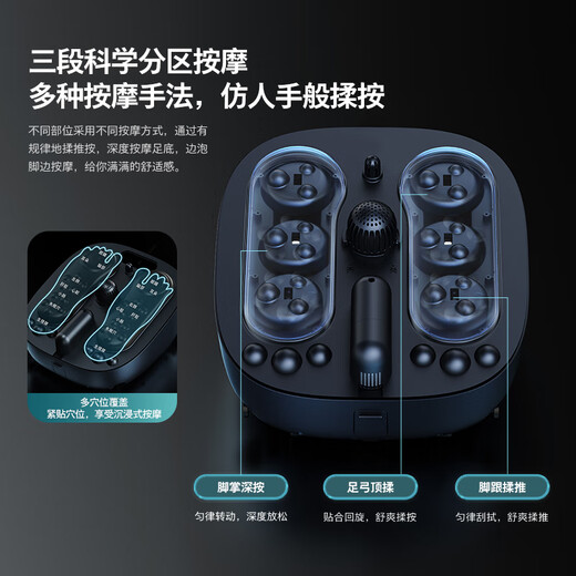 Ведро для ванны для ног Philips (PHILIPS) Ванна для ног с интеллектуальным подогревом, массажная раковина для ног, УФ-стерилизация, маленькое белое ведро, фумигация, глубокое ведро 3213F, практичный подарок на день рождения на праздник