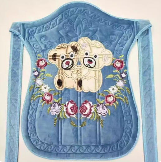 Modern pregnant mother's traditional baby strap vintage cotton double-layer pure cotton turban holding baby traditional baby strap baby back cloth golden flower pattern (thin style)