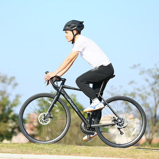 
Xidesheng Road Bike RT180 Aluminum Frame 14-speed Mechanical Disc Brake Introductory Racing Obsidian Black/Gray 700C480mm (165-175cm) 14-speed