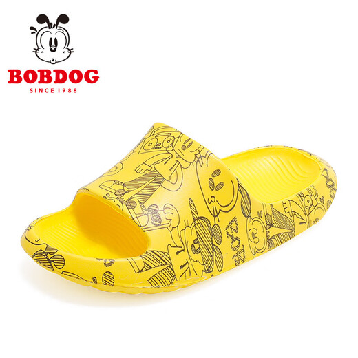 BOBDOG children's shoes, boys' slippers, new summer outer wear baby sandals, children's shoes for women, straw yellow 29 (190) suitable for feet 18.0cm long