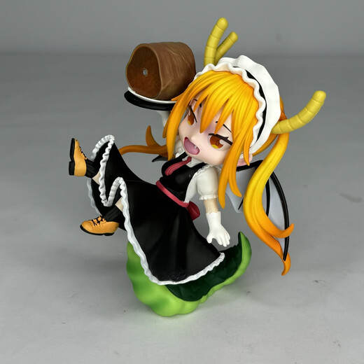 Anime Kobayashi's Dragon Maid Wooden Horse Shaking Horse Conna Figure Model Ornament Gift Domestic Cute Loli Dragon Maid Thor (15cm)