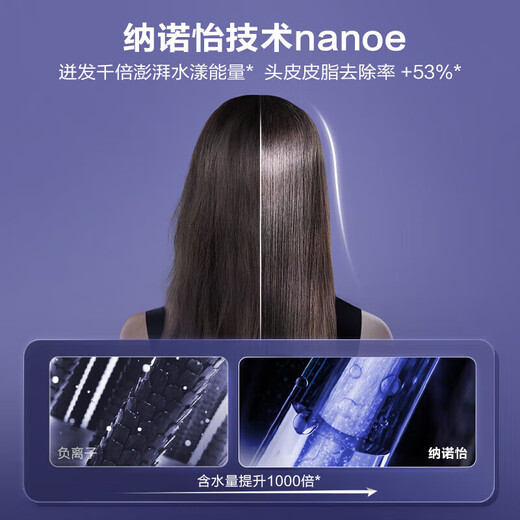 Panasonic Hair Dryer Home Hair Dryer Portable Foldable High Speed Silent Negative Ion Hair Care High Power Hair Dryer Birthday Gift for Girlfriend, Wife, Chinese Valentine's Day Gift EH-NW90 Star Flame Powder Gift Box Nanoyi Moisturizing Hair Care