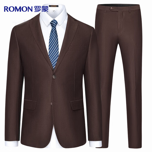 Luo Meng suit men's slim professional formal suit business groomsmen suit groom suit wedding dress men's suit