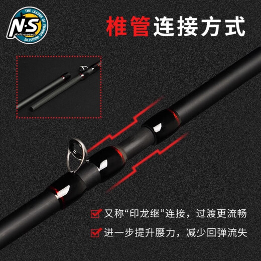 NS BlackHole23 Avenger Lure Rod High Sensitivity Universal Worm System Fine Long-range Pointing Iron Plate Fish Mandarin Fish Perch Fallen Mouth 2.03m C-682M