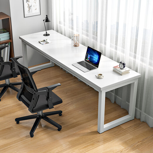 Shaodian double desk long table by the window narrow simple writing table home study table office workbench bedroom computer table length 100 width 40 height 74 cm buckle