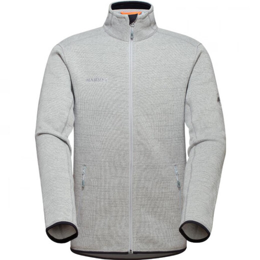MAMMUT Arctic solid color stretch comfortable quick-drying mid-layer fleece jacket men's black and gray mixed color S