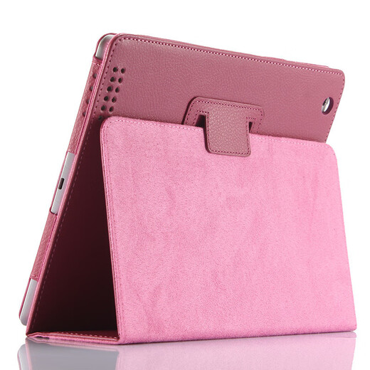 恒岚适用苹果适用iPad2 A1458老款A1395A1396平板4电脑3保护壳A1459简约A1416 粉色 mini1/2/3
